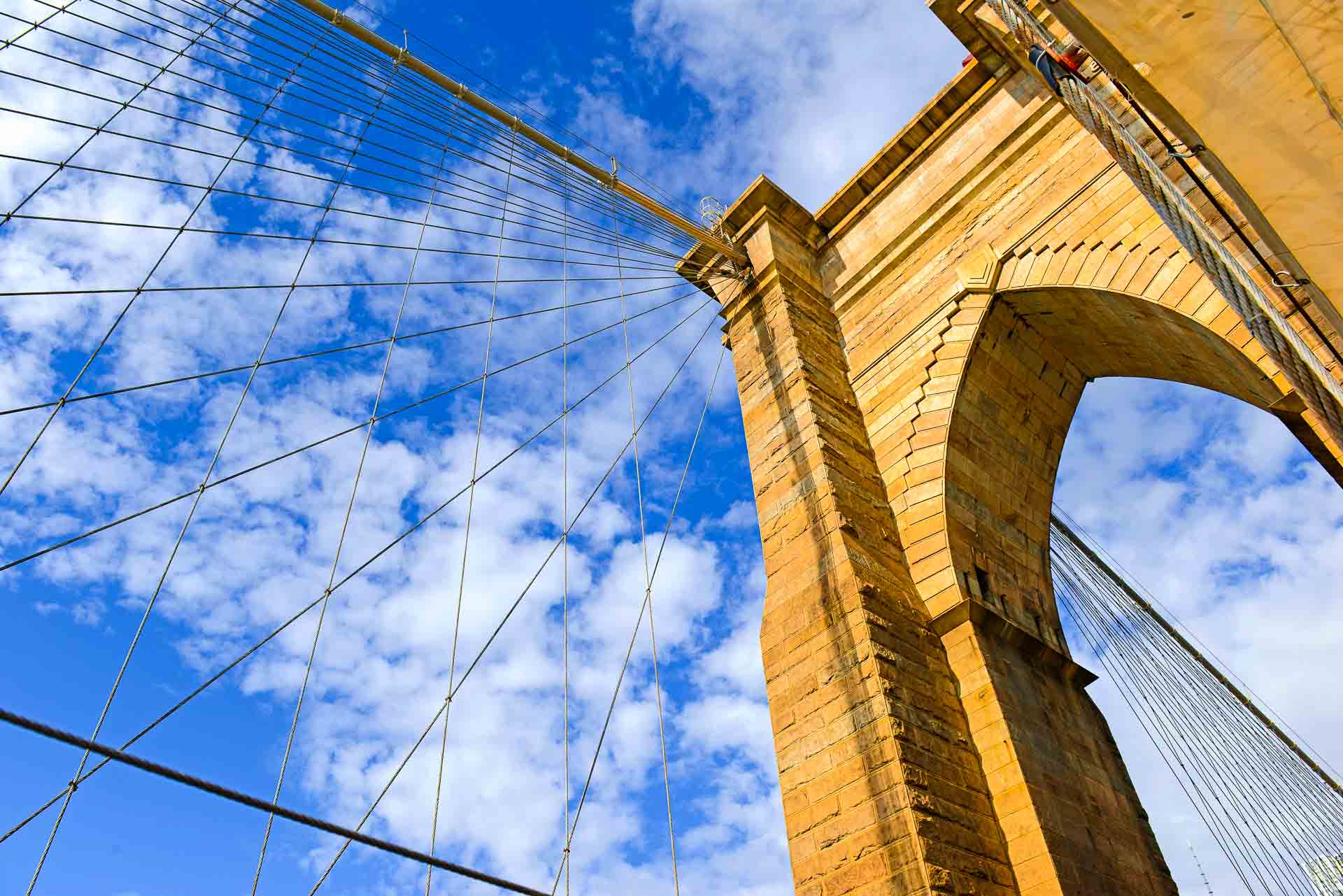 the Brooklyn Bridge New York City